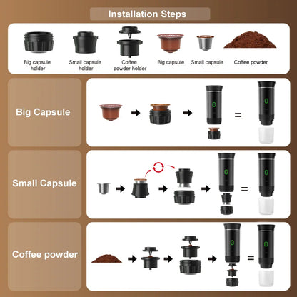 Portable Coffee Machine 3 In 1 | SALE 20%